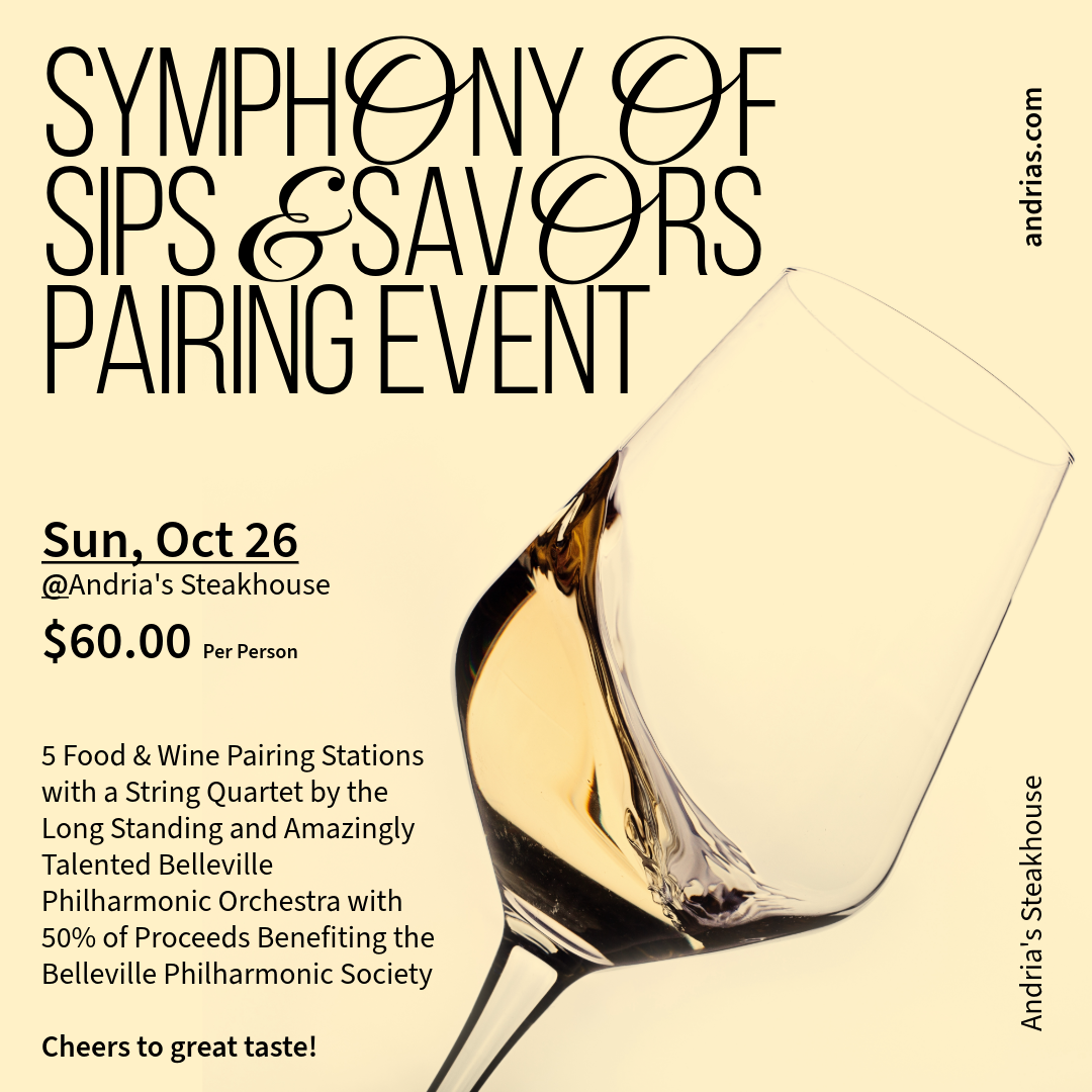 Symphony of Sips & Savors Pairing Event Fundraiser